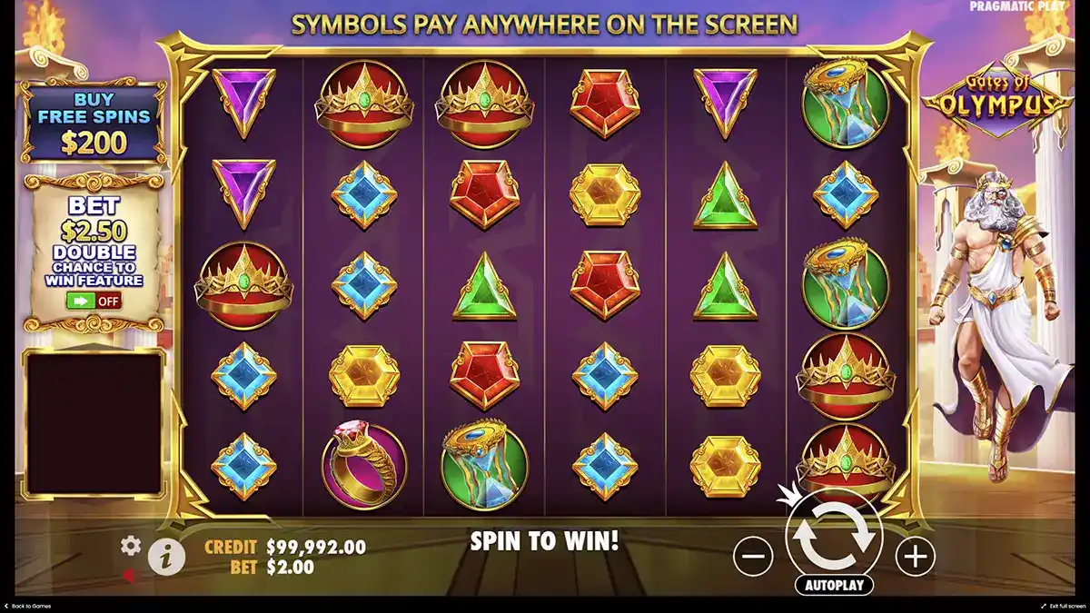 Spielen Sie den Gates of Olympus 1000-Slot risikofrei